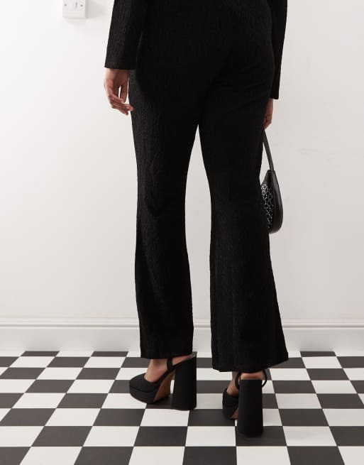 Noisy May Curve - Pantalon d'ensemble évasé à paillettes - Noir, 2 de 5