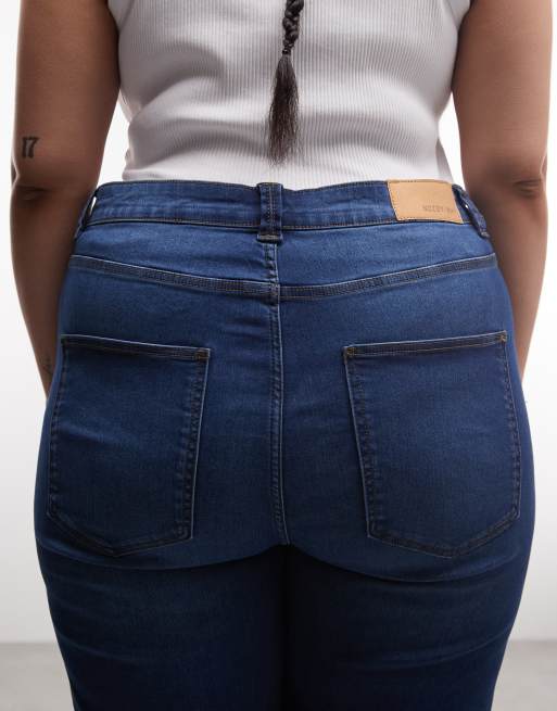 Noisy May Curve – Rooxy – Denim-Schlagjeans in Mittelblau mit hohem Bund, 5 von 5