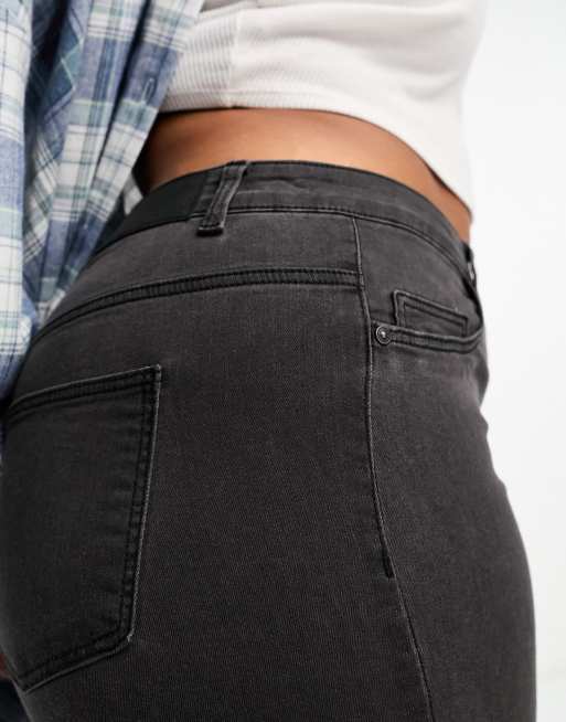 Noisy May - Curve - Skinny jeans met hoge taille in grijs, 3 van 5