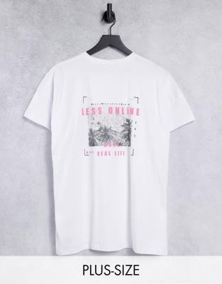 Noisy May Curve Noisy May Curve slogan t-shirt in white