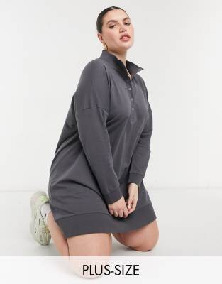 Noisy May Curve - Vestito stile rugby accollato grigio antracite