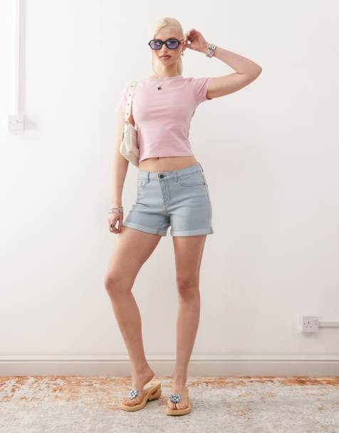 Noisy May - Debby - Denim short in lichte wassing blauw - view 1