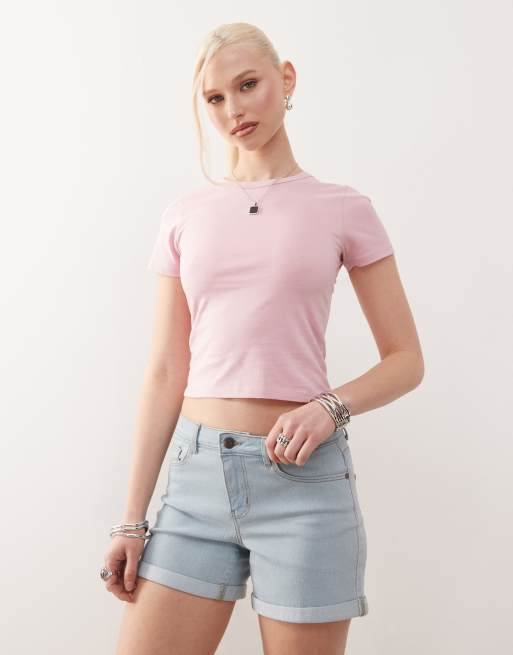 Noisy May – Debby – Ljusblå jeansshorts, 2 av 5