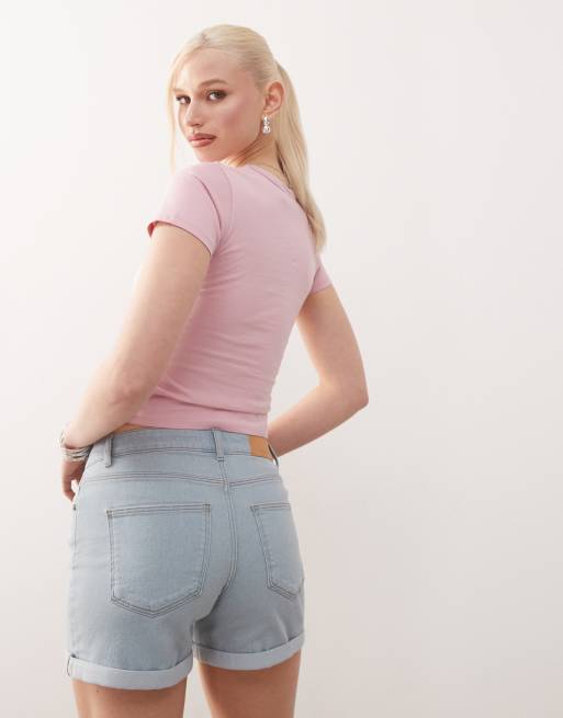 Noisy May - Debby - Pantaloncini di jeans blu lavaggio chiaro, 4 di 5