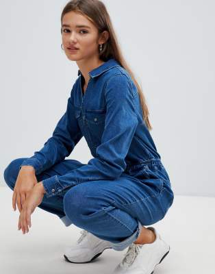 girls denim boiler suit