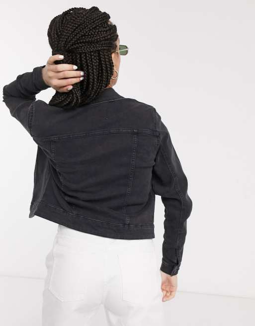 Noisy May - Denim jack in zwart, 2 van 4