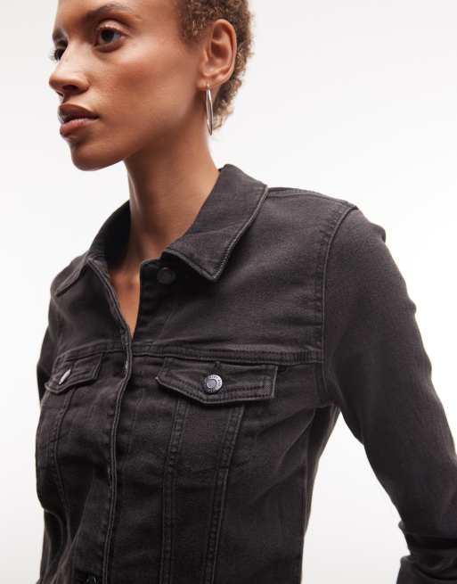 Noisy May - Denim jack in zwart, 2 van 4