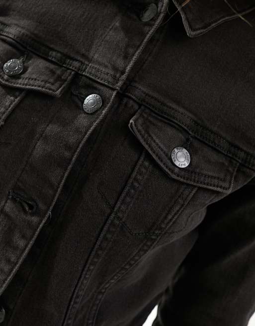Noisy May denim jacket in black