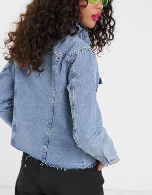 asos noisy may denim jacket