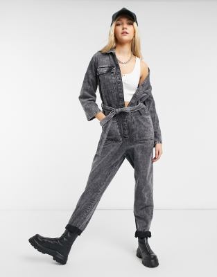 Topshop acid wash store boiler suit