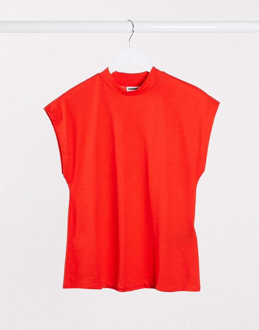 Noisy May - Denny - Rød højhalset T-shirt
