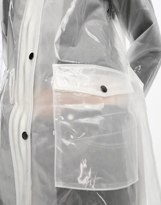 Long clear 2025 plastic raincoat