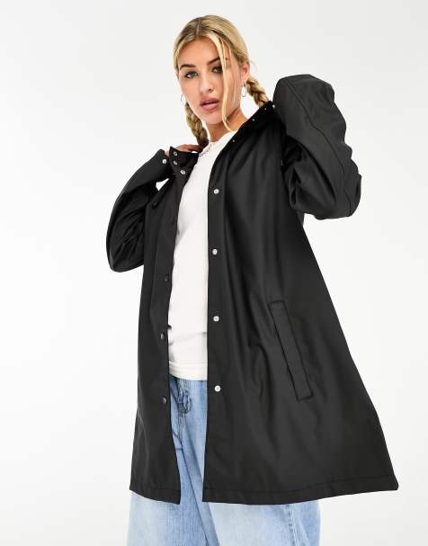 Black cheap rain coats