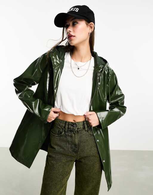 Vinyl rain jackets store for womens