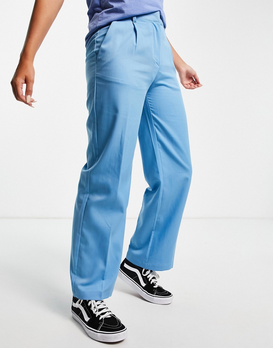 Noisy May exclusive dad trousers co-ord in blue