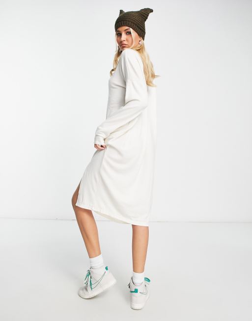 Cream midi sweater on sale dress