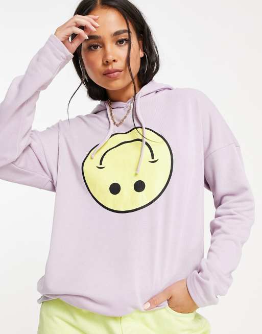 smiling face hoodie