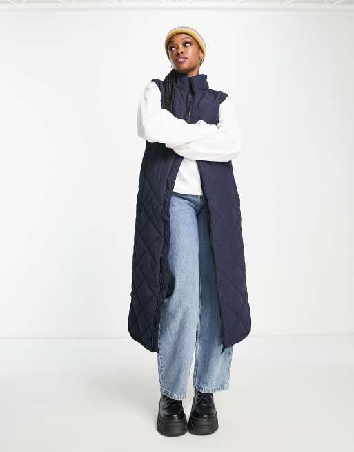 Noisy May - Falcan - Piumino smanicato taglio lungo blu navy
