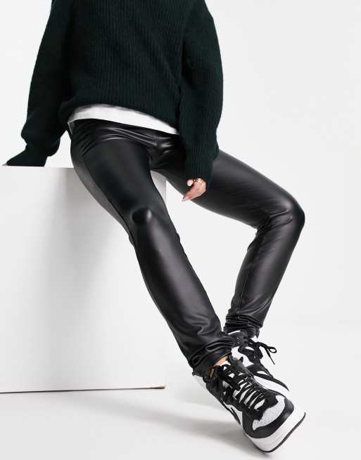 Asos leather outlet leggings