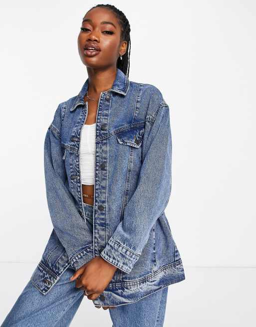 Noisy may 2025 oversized denim jacket