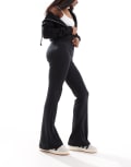 [Noisy May] Noisy May flare ribbed pants in black S BLACK