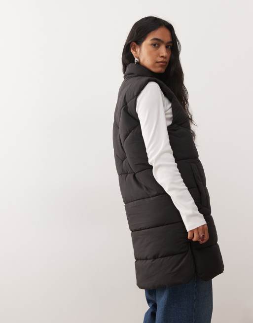 Noisy May - Foret longline-vest i sort, 4 af 4