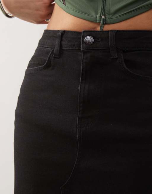 Noisy May - Gonna midi in denim nera, 5 di 5