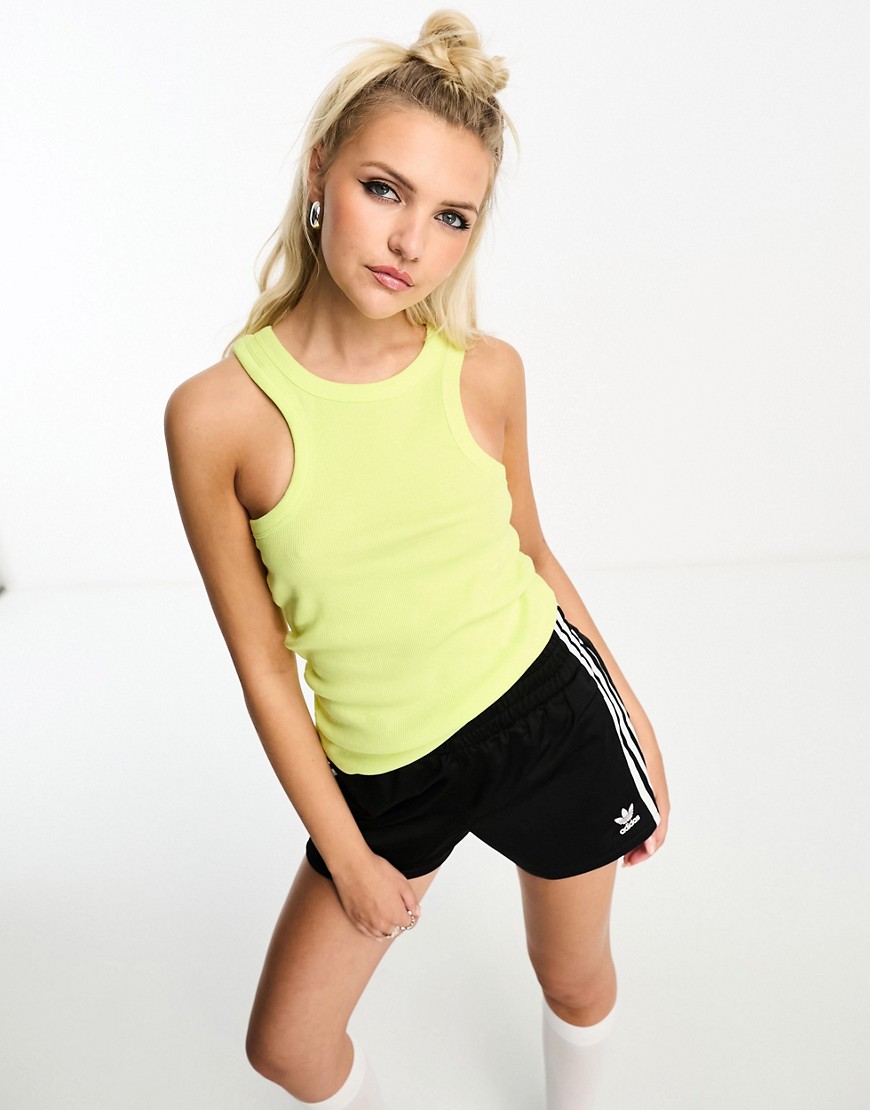 Noisy May Halter Neck Tank Top In Lime-green