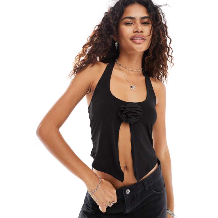 トップス Not your rose Nana top Black NOT YOUR ROSE] Nana top (Black) | もごつ