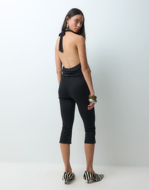 Noisy May halterneck top in black, 4 of 5