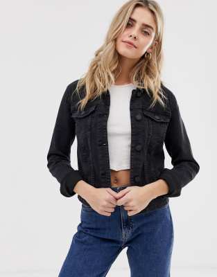 Noisy May - Helle Jeansjacke-Schwarz