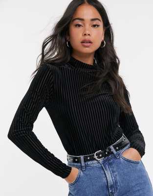 velvet top with jeans