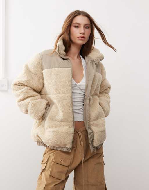 Noisy may draw cord teddy coat hotsell