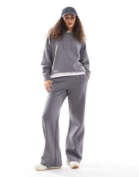 Noisy May high sweat co-ord in charcoal - view 1