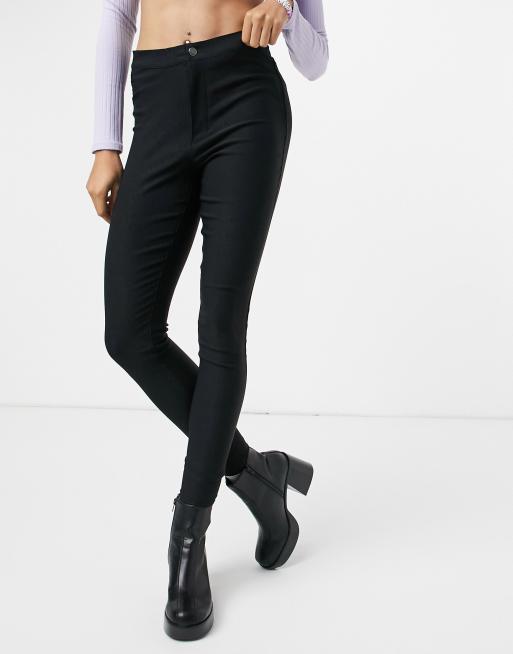 Ponte Skinny Trousers - Black