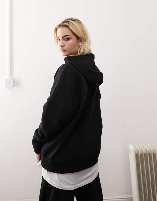 Noisy May - Hoodie met losse pasvorm in zwart, 4 van 4