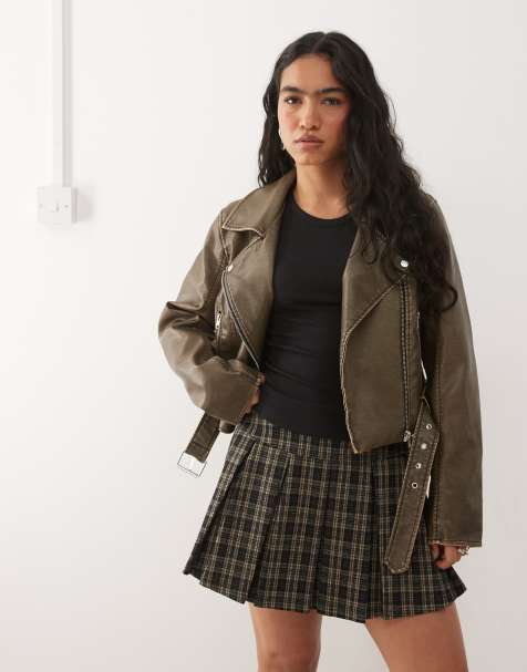 Noisy May – Jacke aus Kunstleder in Vintage-Waschung - view 1