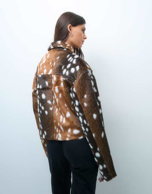 Noisy May Jacke in Hirschprint aus Ponyhaar, 4 von 4