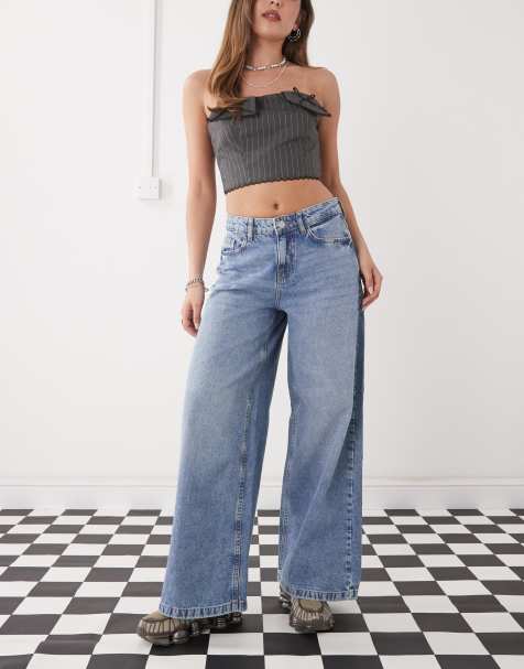 Noisy May - Jeans i lyseblå vask i løstsiddende pasform - view 1