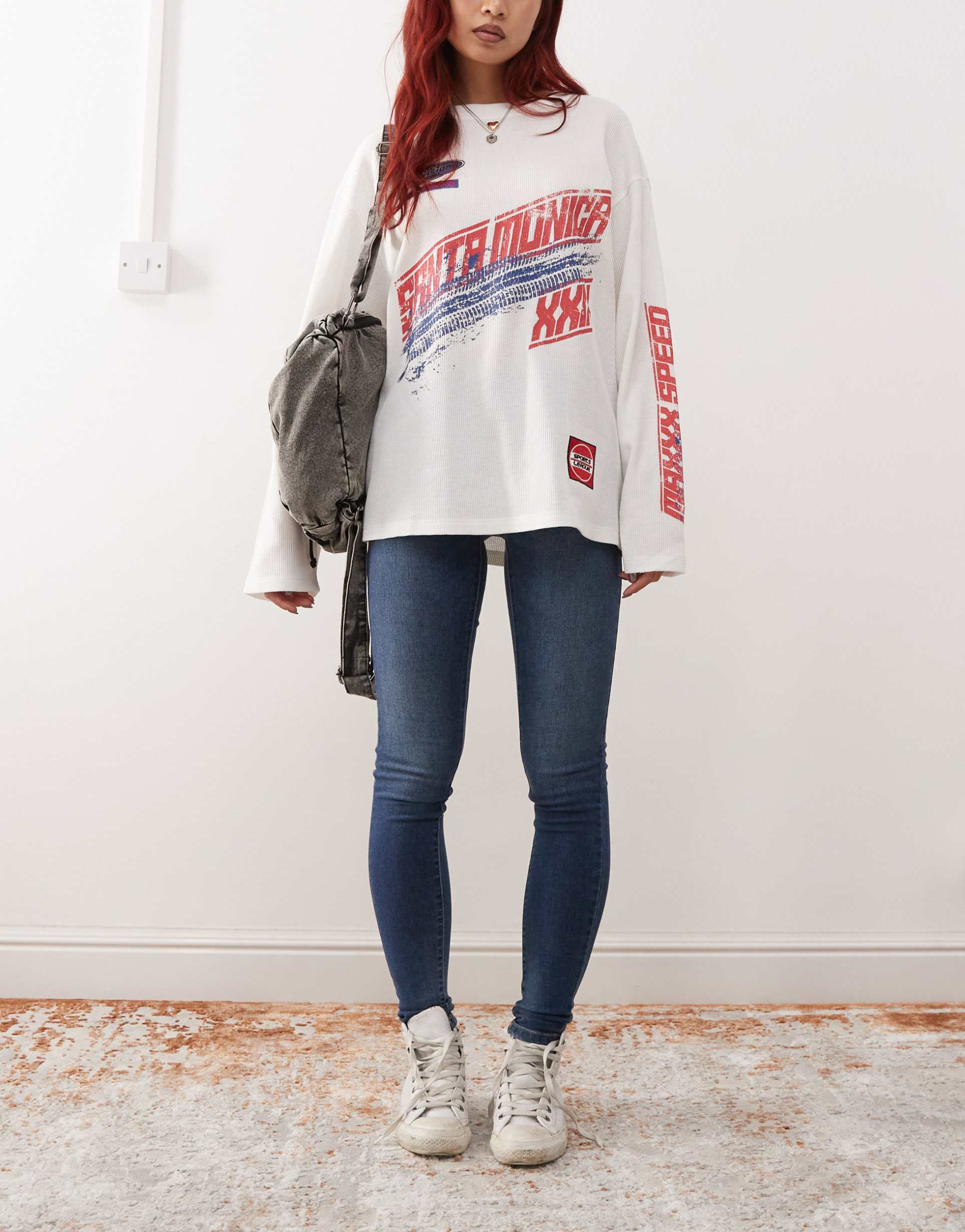 noisy may jen push up jeans in dark blue wash