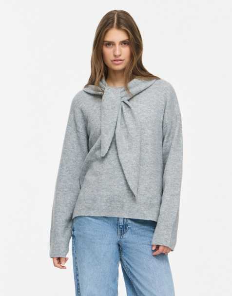 Noisy May jersey de punto en gris jaspeado medio - view 1