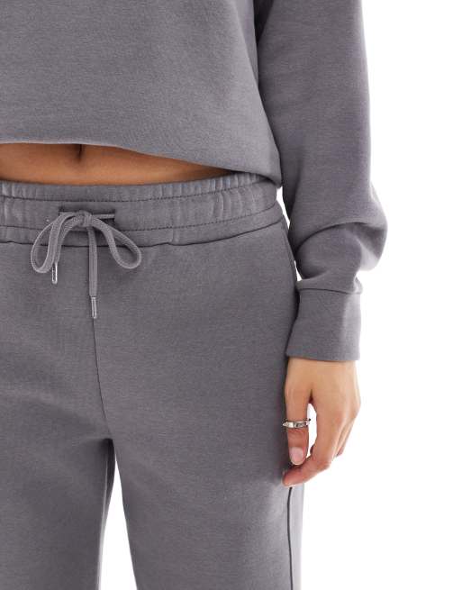 Noisy May - Joggers a fondo ampio color antracite in coordinato, 2 di 5