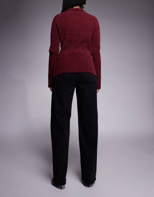 Noisy May – Josie – Baggy Jeans in Schwarz mit hohem Bund, 3 von 5