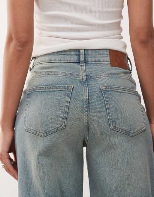 Noisy May Josie high waist baggy jeans in blue tint, 5 of 5