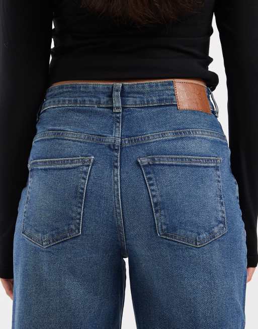 Noisy May - Josie - Mellemblå posede jeans med høj talje i denim, 5 af 5