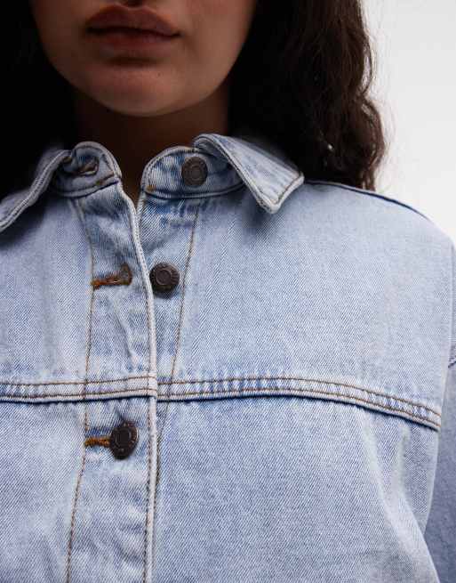 Noisy May – Kastige Jeansjacke in Hellblau, 4 von 4