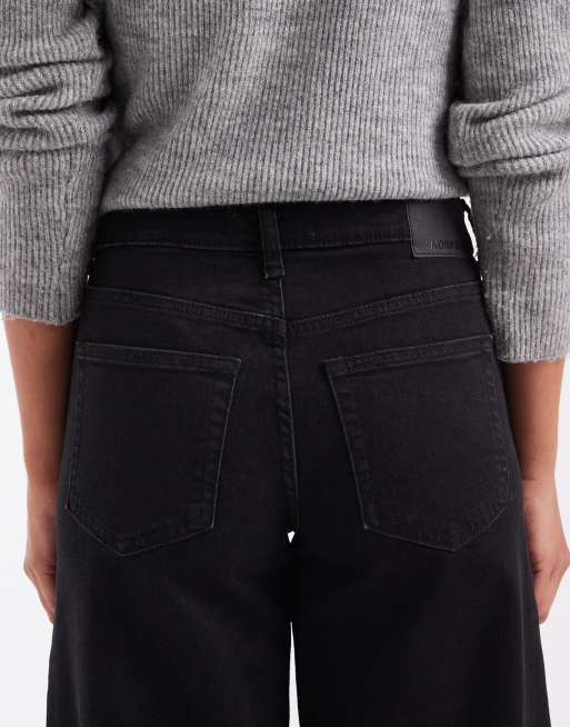 Noisy May Kenzie jean large taille mi-haute noir délavé, 4 de 5