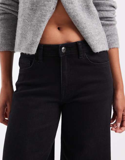 Noisy May Kenzie jean large taille mi-haute noir délavé, 5 de 5
