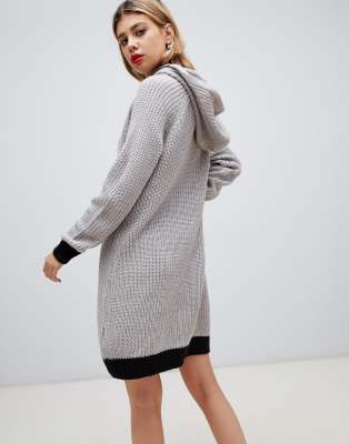 knitted hoodie dress