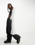 [Noisy May] Noisy May lightweight longline cardigan in grey XS GREY